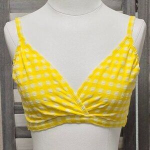 Women's Textured Gingham Triangle Bikini Top | Kona Sol | D/DD